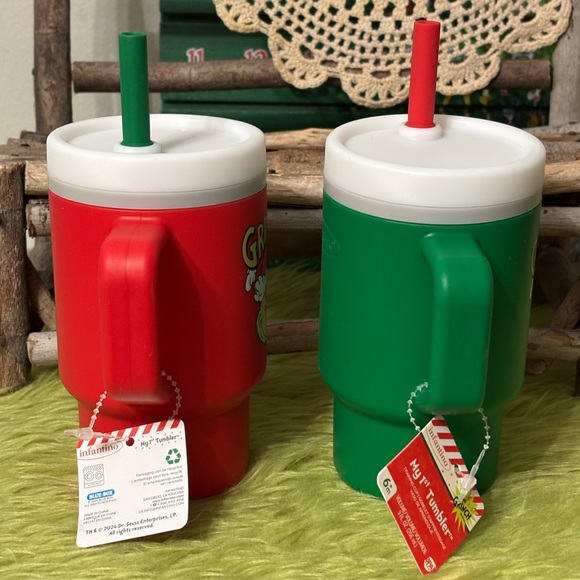 CHOOSE ONE!  NEW Infantino My 1st Grinch TODDLER 9oz. Tumbler  W/Straw - Picture 4 of 15